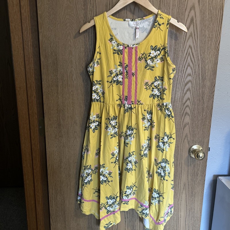 MATILDA JANE 435 Brilliant Daydream Let's Begin Yellow Floral Dress Sz 16