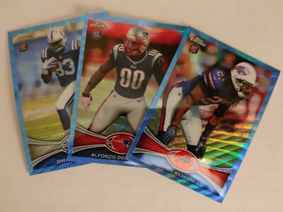 2012 Topps Chrome Football Blue Wave Refractor rookies Pick from Drop Down list