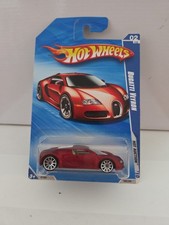 Hot Wheels 2010 Hot Auctions #2/10 Bugatti Veyron Satin Red - 10 Spokes