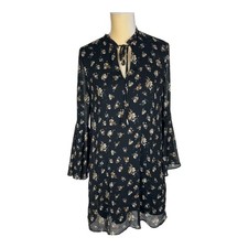 Philosphy long sleeve floral mini dress bell sleeves size Medium