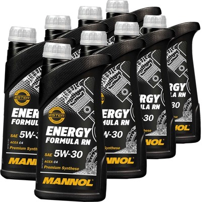 8x 1L MANNOL 7706 ENERGY FORMULA RN 5W30 passend für RN0720 MB266.51 ACEA C4