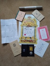 Royal Antediluvian Order Of Buffaloes Masonic Vintage Medal Books Certificate