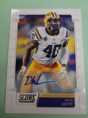 Devin White 2019 Score - Rookies  Signatures Auto RC