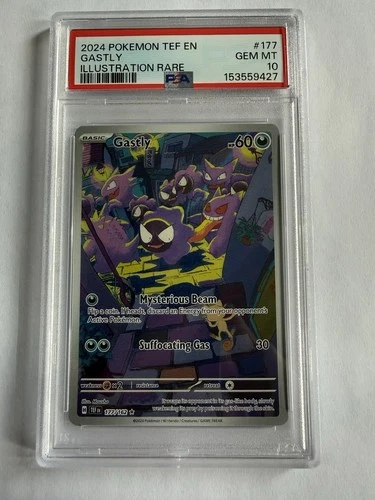 Pokemon Temporal Forces Gastly 177/162 Illustration Rare Holo PSA 10 Gengar GEM