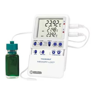 Traceable 6444 Digital Data Logging Thermometer, Memory-Loc With Bottle, Bullet
