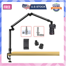 Overhead Camera Mount Desk Stand, Bearing 18lb, Base Top 360 Adjustable