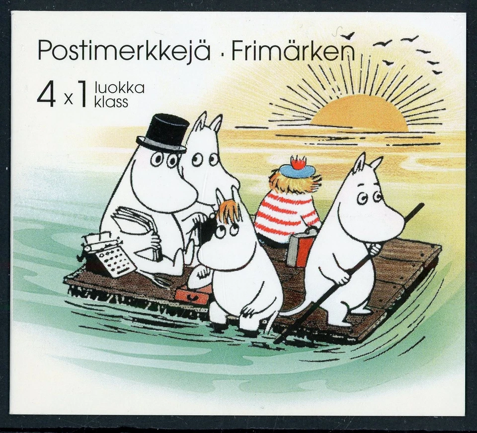 FINLANDIA 1998 COMO NUEVO CASI NUEVO FOLLETO COMPLETO #1070a, ¡personajes de dibujos animados de Moomin!! I29 Foto 2 de 2