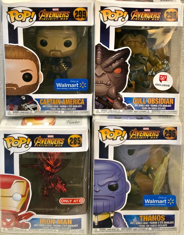 L@@K Funko Pop! Marvel Avengers: Infinity War #295, #296, #298 & #299