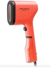 Rowenta Pure Pop Handheld Garment Steamer Coral Red Compact Versatile Pad