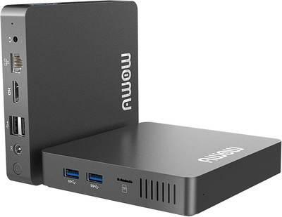 AWOW Mini PC Windows 10 Pro 6GB RAM 64GB SSD, Mini Desktop Computer Celeron N335
