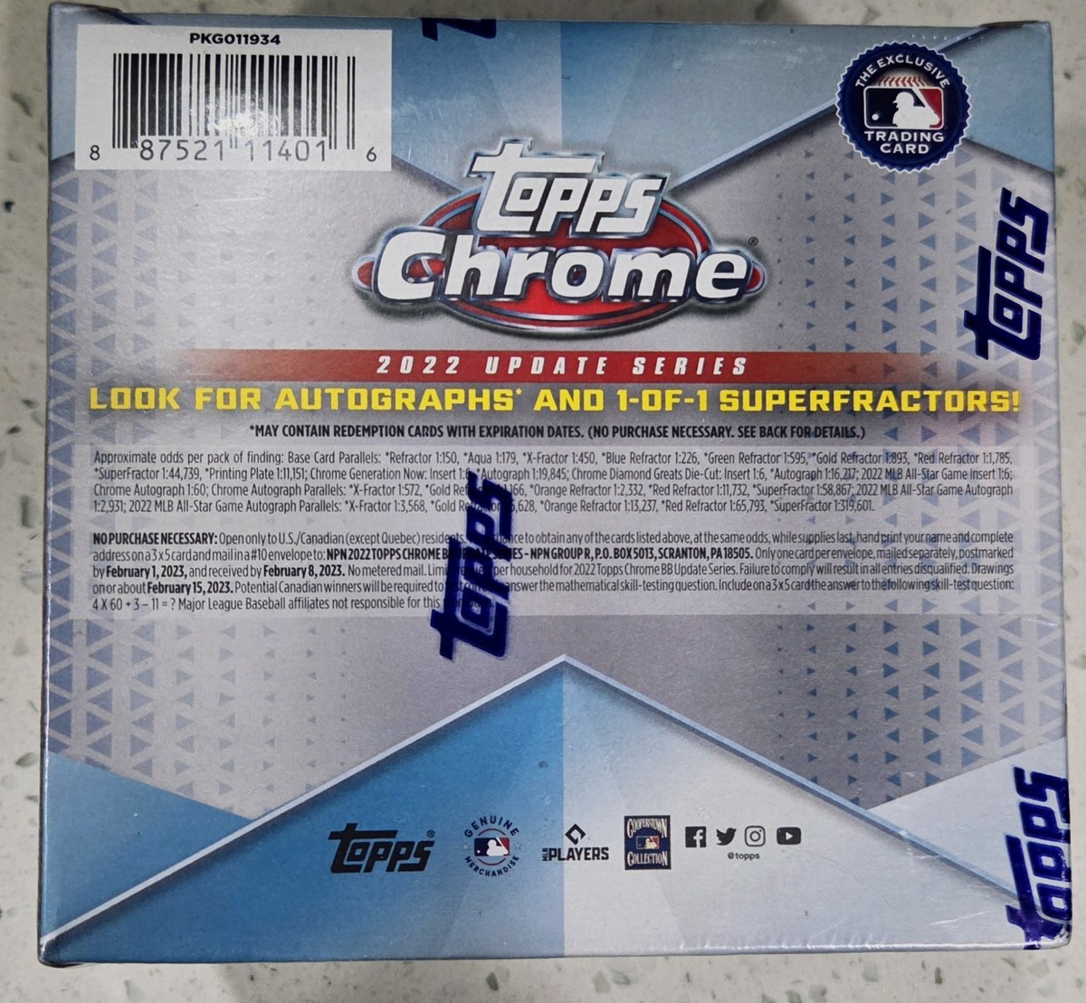 2022 TOPPS CHROME UPDATE SERIES BASEBALL MEGA BOX WITT JR RC | eBay