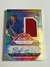 Upper Deck Black Diamond Jewels of the Draft Brennan Othmann #JD-BO /99 Patch