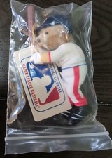 NEW-VINTAGE- 1987 National Baseball Hall of Fame, RedSox Teddy Bear Clip On, 3