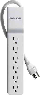 6-Outlet Surge Protector Power Strip, Ul-Listed W/ 6 AC Outlets & 10Ft/3M Cord,