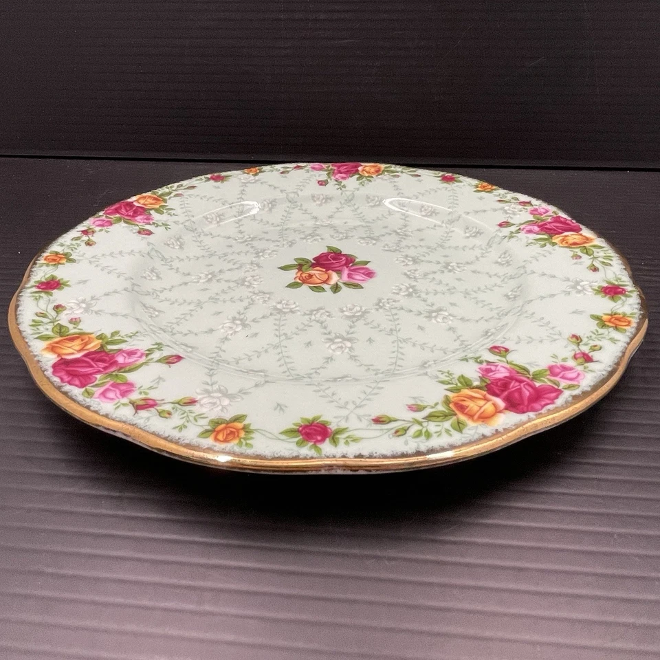 Plato de té Royal Albert de repuesto rosas antiguas de campo menta The Demask Foto 2 de 4