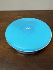 Sony Walkman CD Player Aqua Blue D-EJ001 G CD-R/RW Portable For Parts READ DESC