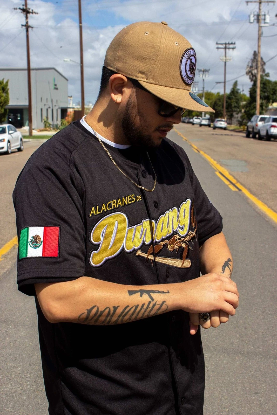 LOS Alacranes De Durango Baseball Jersey Black