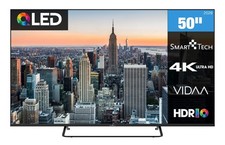 Smart Tech 50QV02K QLED Fernseher 50 Zoll 4K Smart TV VIDAA HDR TV UHD 2026