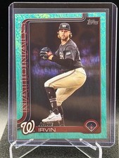 Jake Irvin 2025 Topps Aqua Holo Foil #197 - Washington Nationals