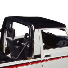 For Suzuki Samurai 86-94 Bikini Strapless Targa Style Black Denim Soft Top