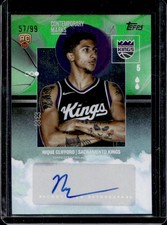 2025-26 Topps Nique Clifford Contemporary Marks RC Green Rainbow Auto #/99 Kings
