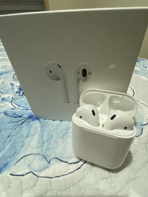 Apple AirPods 2nd Generation with Charging Case - White + Free Cherry Cover