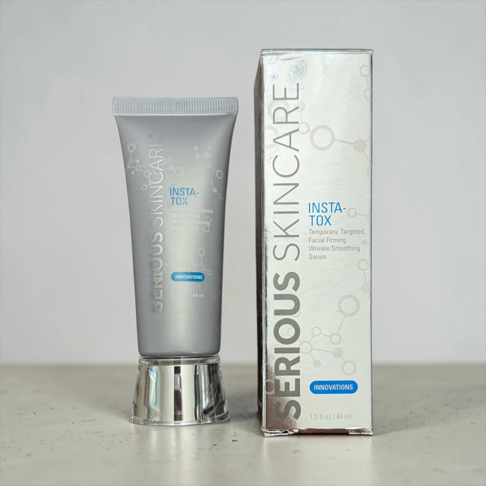 NIB~ Serious Skincare Insta-Tox Wrinkle Facial Serum 1.5 fl oz 44 mL Smoothing