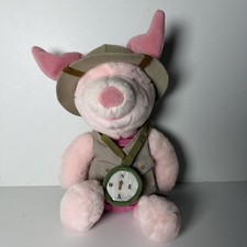 Vintage Disney Safari Piglet Winnie The Pooh 12" Plush Animal Kingdom