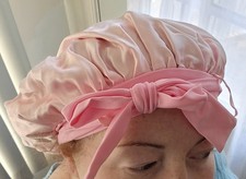 Pure Silk Sleep Bonnet 100 Mulberry Silk Pink Womens New Sealed