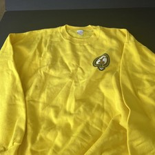 Vintage BYDAND rugby sweat shirt yellow made in USA Size 2XL