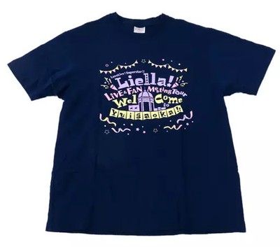 Love Live Superstar Liella Navy T-shirt Cotton Free Size Fan Apparel