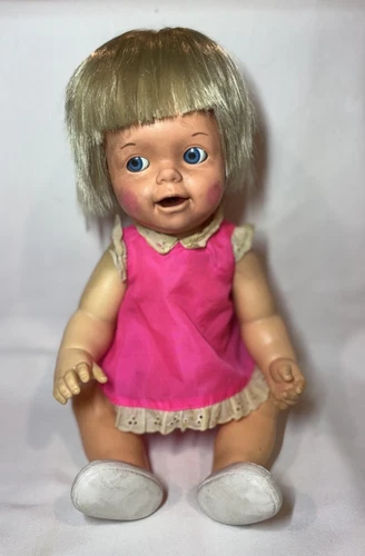 1966 BABY'S HUNGRY MATTEL DOLL with shoes and dress
