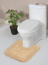 Home Weavers Radiant Collection 100 Cotton Bathroom Rugs Set, Washable Rug