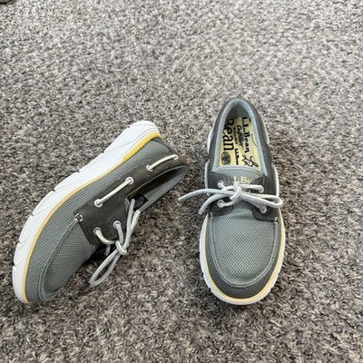 LL BEAN Women s 8 M Kennebec 2 Eye Boat Shoe Moc Mist Blue NEW READ