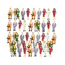  200Stk H0 MollFiguren 1:100 Sitzen Fahrgäst...
