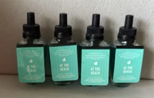 4 BATH & BODY WORKS AT THE BEACH WALLFLOWER FRAGRANCE REFILL BULB PLUG IN LOT