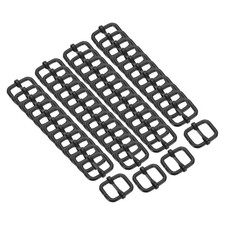 50Pack Slide Buckle 1/2" Tri-Glide Slides Adjuster Strap Slider, Black