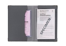 Porte-Papiers Car Paper Holder Carbone Finish Color Grey Car Document Wallet