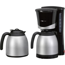 Clatronic KA 3328 Kaffeemaschine Schwarz, Silber  Fassungsvermögen Tassen=10 ...