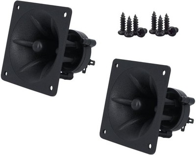 2 Pack Component Square Tweeter 3.25'' x 3.25'' Piezo Horn Element DJ Speaker L...