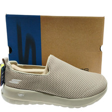 Skechers Men's Go Walk Max Slip On Sneakers Shoes Taupe Size 10 Extra Wide