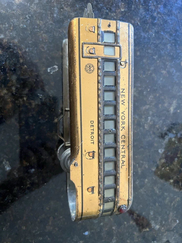 MARX 7096 STREAMLINE MERCURY COPPER PASSENGER O GUAGE TRAIN SET PRE-WAR UNTESTED - Image 3 of 4