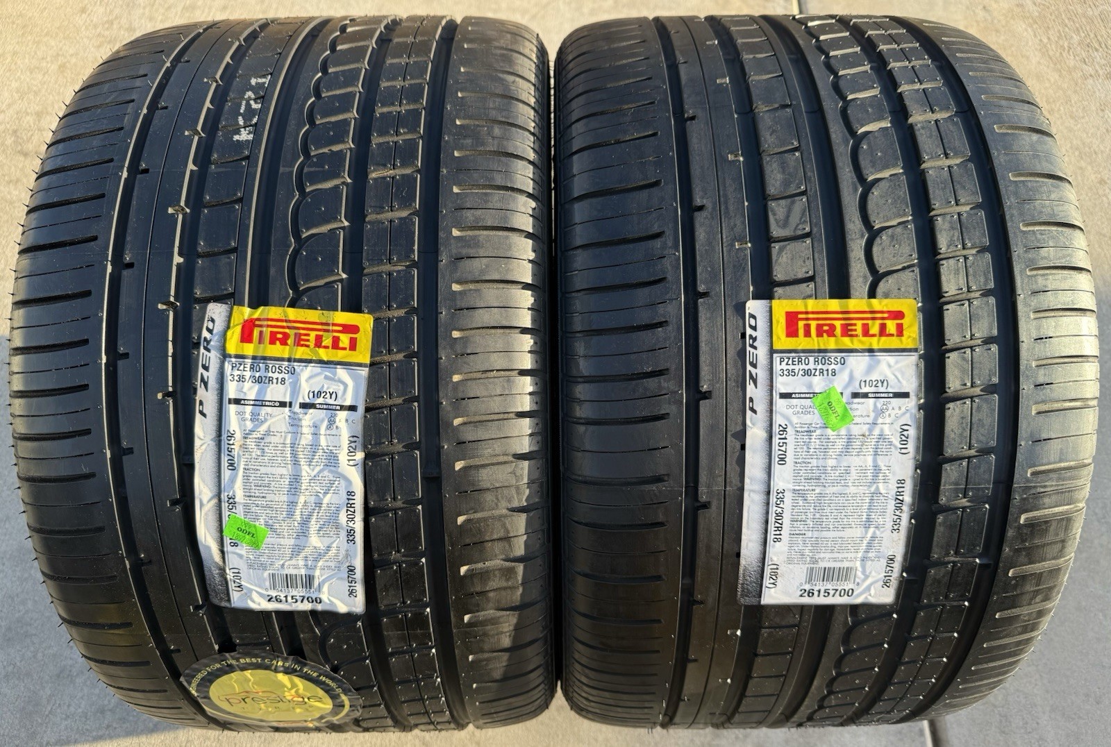TWO BRAND NEW 335/30ZR18 102Y Pirelli P Zero Rosso Lamborghini Murciélago Tires!