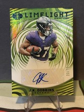 2023 Panini Illusions Limelight Signatures J.K. Dobbins #LS-JKD Black /75 (AU)