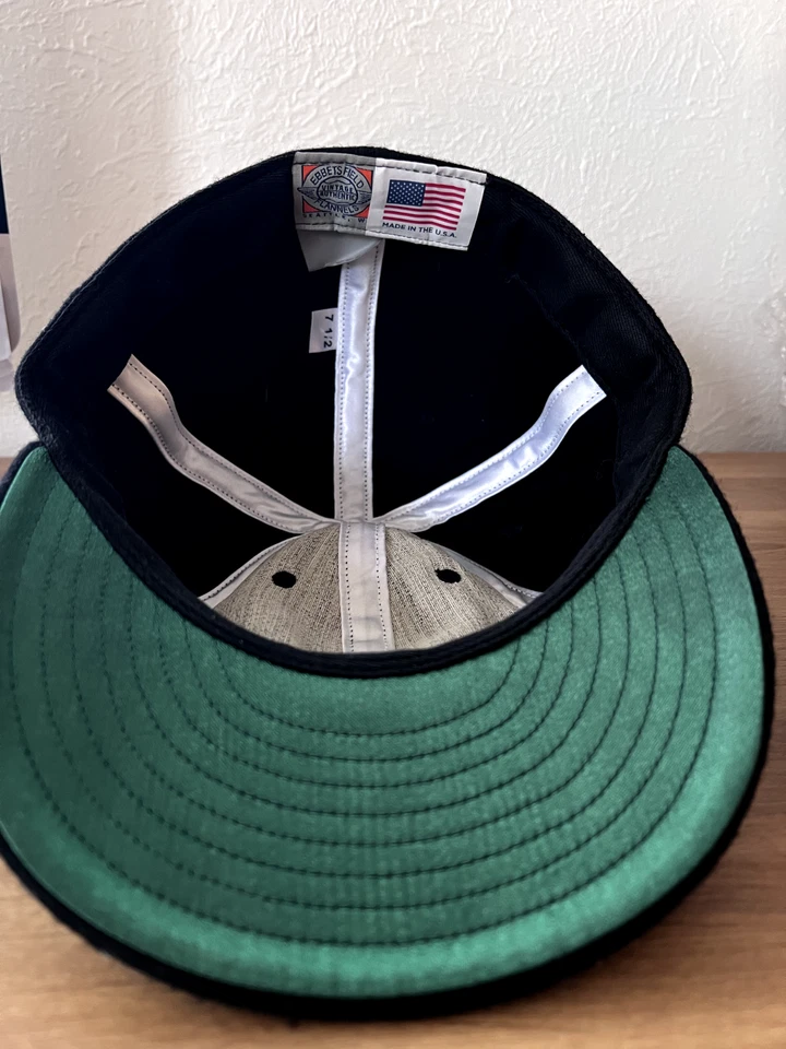 Gorra Ebbets Field Flannels Homestead Grays Negra League 1945 ajustada 7 1/2  Foto 2 de 2