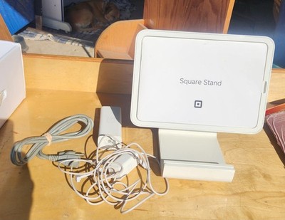 Square Stand for iPad Air POS with Lighting Connector - White for