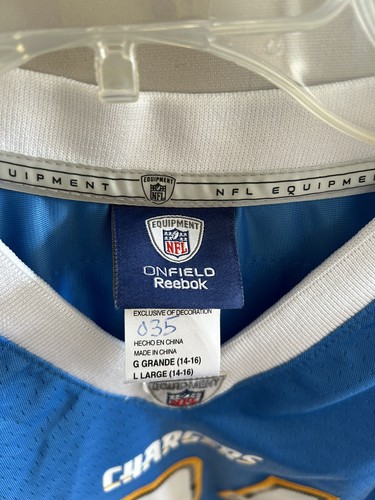 San Diego Chargers LaDAINIAN TOMLINSON NFL Jersey YOUTH BOYS L LARGE Stitched - Picture 4 of 8