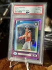 2024 Panini Donruss - Rated Rookie Bo Nix #369 Optic Preview Pink Prizm (RC)