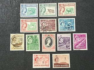 British North Borneo Collection of QEII Mint H & Used 1C107A
