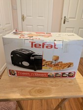 Tefal Toast N' Bean 2-Slice Toaster Black, TT552842 New In Box